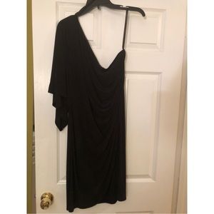 Black one shoulder dress